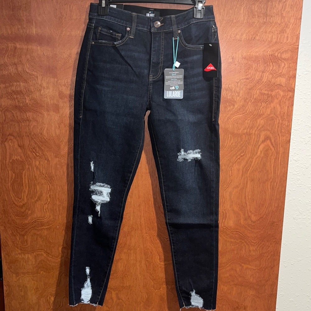 Lularoe denim jeans ankle skinny 28 NWT